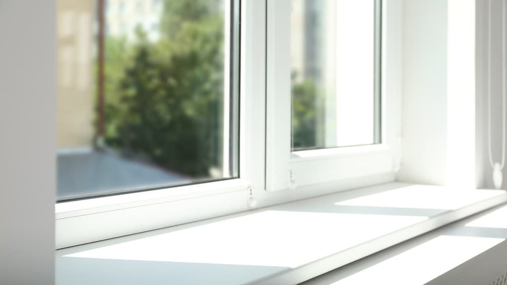 Close-up of a clean window showing maintained integrity